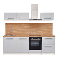 Deftrans Kitchen Furniture Set Brick 2.4 m, high-gloss grey