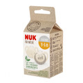 NUK Soother Pacifier For Nature 2pcs 0-6m, grey