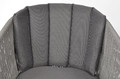 Outdoor Chair VICTORIA, black-grey