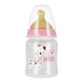 NUK First Choice Plus Baby Bottle with Temperature Control 150ml 0-6m, pink