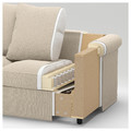 GRÖNLID 4-seat sofa with chaise longue, Tallmyra medium grey