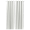 GINSTMOTT Curtains, 1 pair, white/with eyelets, 145x300 cm