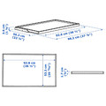 KOMPLEMENT Pull-out tray, white, 100x58 cm