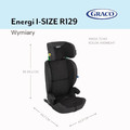 Graco Energi i-Size R129 2-in-1 Car Seat with ISOFIX and Top Tether, meteor