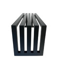 Architectural Modern Garden Bench 160cm, matt black