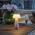 SOLVINDEN Table lamp, battery-operated/white, 20 cm