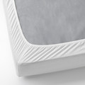 VÅRVIAL Fitted sheet, white, 120x200 cm