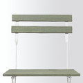 TÄRNÖ Table+2 chairs, outdoor, white/green