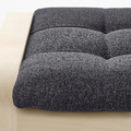POÄNG Armchair and footstool, birch veneer/Gunnared dark grey