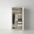 SKUBB Storage with 6 compartments, white, 35x45x125 cm