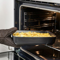 LYCKAD Oven/serving dish set of 2, dark grey