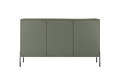 Three-Door Cabinet with Drawers Sonatia 150cm, olive