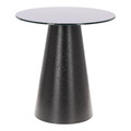 Coffee Table Soleilo 60cm, glass, round, black