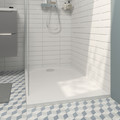 GoodHome Shower Tray Cavally, rectangular, 80x100 cm, white