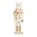 Nutcracker Christmas Decoration William 1 25cm, white