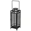 BERGGRAN Lantern for pillar candle, in/outdoor anthracite, 34 cm