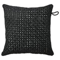 TOFTÖ Cushion cover, black outdoor/indoor, 50x50 cm