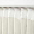 STENFRÖ Sheer curtain, 1 piece, with heading tape/beige, 300x300 cm