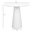 Pedestal Table Florero, black