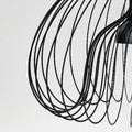 KALLFRONT / HEMMA Pendant lamp, black, 52 cm