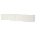 PLATSA Wall storage, white Fonnes, white, 240x42x40 cm