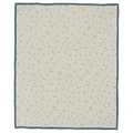 GULDVÄVARE Blanket, blue/white dotted, 80x100 cm