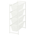 JONAXEL Frame with mesh baskets, 25x51x70 cm