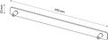 GoodHome Door and Drawer Front Handle Atomia, white, 29.3 cm, 2 pack