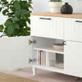 BESTÅ Storage combination w doors/drawers, white, Sutterviken/Kabbarp white, 120x42x76 cm