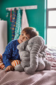 JÄTTESTOR Soft toy, elephant, grey