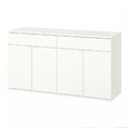 VIHALS Sideboard, white, 140x37x75 cm