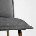 MÖRBYLÅNGA / KLINTEN Table and 4 chairs, oak veneer brown stained/Kilanda dark grey, 145 cm
