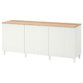 BESTÅ Storage combination with doors, white, Sutterviken/Kabbarp white, 180x42x76 cm