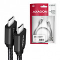 AXAGON BUCM3-CM10AB cable USB-C USB-C 3.2 Gen 1, 1m, PD 60W, 3A, ALU, braid, Black