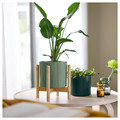 DAKSJUS Plant pot, dark green, 12 cm