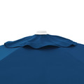 HÖGÖN / IGGÖN Parasol with base, dark blue/dark grey, 270 cm