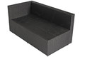 Outdoor Corner Furniture Set ROMA, black/grey