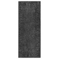 KYNDBY Rug, patinated grey/floral pattern, 80x200 cm
