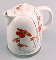 Feel Maestro 1.5L Ceramic Electric Kettle "RED FLOWERS" 1200W MR-066-RED-FLOWERS