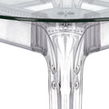 Table Ghost 80cm, transparent