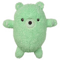 GREJSIMOJS Soft toy, bear/green, 38 cm
