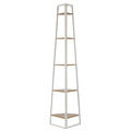 Corner Shelving Unit with 5 Shelves, white