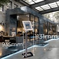 Maclean Stand Handle Advertising for Tablet Floor Lockable Universal MC-645