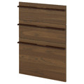 METOD 3 fronts for dishwasher, Stensta dark brown ash veneer, 60 cm