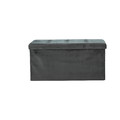 Pouffe Intesi Velse, velvet, black