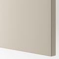 BESTÅ Shelf unit with doors, white/Lappviken light grey/beige, 120x42x38 cm