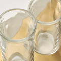 VATTENKRASSE Propagation set, clear glass ivory/gold-colour