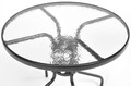 Elegant Outdoor Table with 2 Chairs, Duo 80 cm, grey