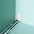 BERGLÄRKA Desk, turquoise/white tiltable, 100x70 cm