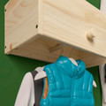 RAGGBERG Coat rack with shelf, pine, 40x21x17 cm